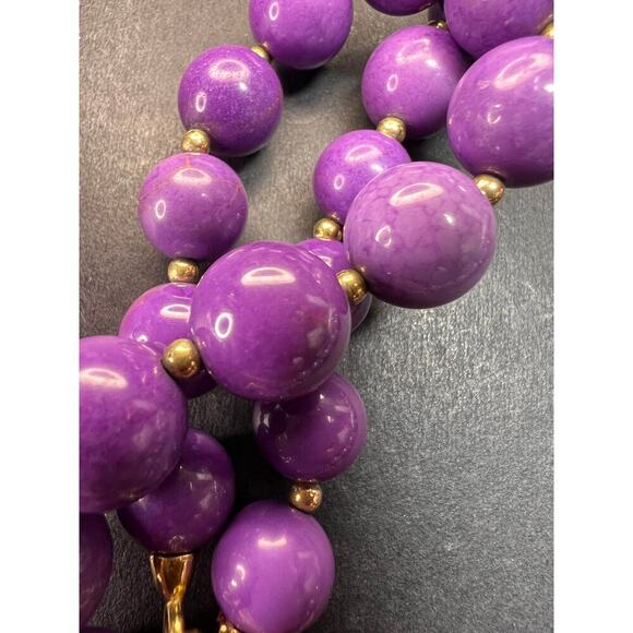 NEW Phosphosiderite graduated beaded necklace in vermeil - Picture 10 of 14